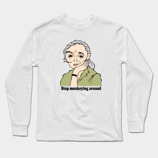 JANE GOODALL FAN ART!! Long Sleeve T-Shirt